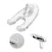QiQibaby Accessory Disposable Desinfection Parts for Beauty Tool Mesogun Meso Device20pcs Clear Feet