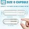 Timgle 2000 Count Empty Capsules with Lab Spoon Filling Kit Clear Fillable Empty Container DIY Vegetable Capsule Filling for Making Your Own Supplements