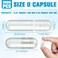 Timgle 2000 Count Empty Capsules with Lab Spoon Filling Kit Clear Fillable Empty Container DIY Vegetable Capsule Filling for Making Your Own Supplements