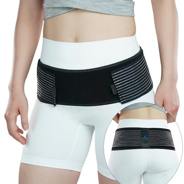 Nvorliy SI Joint Belt Plus Size Sacroiliac Brace Lumbar Lower Back Adjustable Compression Support Belly Band Stabilize Hip Pelvic Relief Pain for Sciatic Nerve Fits Women and Men 2XL3XL5060