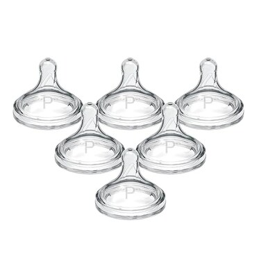 Dr. Brown's Dr Browns Natural Flow Preemie Flow WideNeck Baby Bottle Silicone Nipple Slowest Flow 0m 100 Silicone Bottle Nipple 6 Pack