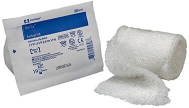 Covidien Kerlix Gauze Bandage Roll Sterile in Soft Pouch 34 Inch X 36 Yards 6Ply 100 Count