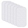 مجموعة من 6 بطانات تغيير حفاضات الأطفال من ساني، مقاومة للماء، مبطنة، سميكة، فائقة النعومة، متينة، سهلة التنظيف، لون أبيض، 23 × 11