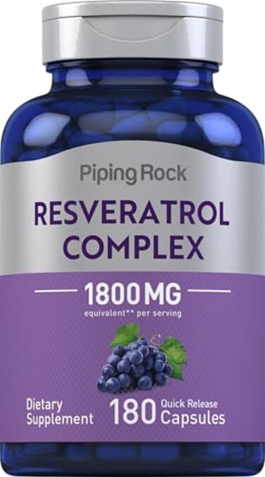 Piping Rock Resveratrol Complex 180 Capsules