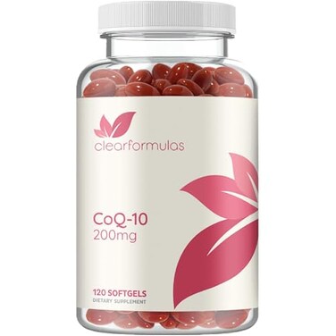 كبسولات كلير فورميلاز CoQ10 بتركيز 200 ملغ، سريعة الامتصاص، تحتوي على الإنزيم المساعد Q10 بتركيز 200 ملغ، مضاد أكسدة قوي لدعم صحة القلب ومكافحة الشيخوخة، كبسولات عالية الثبات تحتوي على الإنزيم المساعد Q10 يوبيكوينون، مصنعة في مختبر أمريكي معتمد وفقًا لممارسات التصنيع الجيدة الحالية (cGMP)، 60 جرعة.