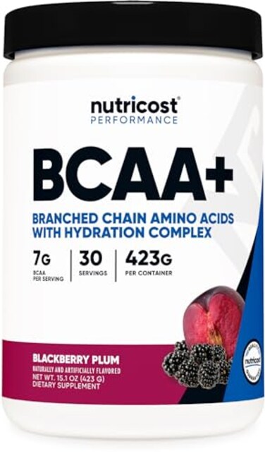 Nutricost BCAA Hydration Powder BlackBerry Plum 30 Servings GMOFree