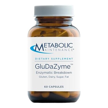 مزيج إنزيمات GluDaZyme DPPIV لدعم عملية الهضم ومقاومة الغلوتين، مضاد للحساسية، 60 حصة، 60 كبسولة