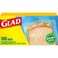 Glad Zipper Food Storage Plastic Bags Sandwich 100 Count Package May Vary