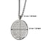 ZKDC Islam AYATUL KURSI stainless steel 60 cm chain necklace muslim Allah jewelry