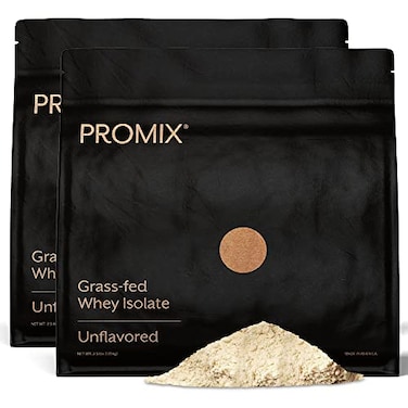 ProMix Nutrition Whey Protein Isolate Powder Unflavored GrassFed 100 All Natural Post Workout Fitness Nutrition Shakes Smoothies Baking Cooking Recipes 25 Pound Pack of 2