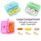 Zoksi Weekly Pill Organizer 2 Times a Day Purple 7 Day Am Pm Pill Box Daily Am Pm Pill Organizer 7 Day Portable Vitamin Pill Case Weekly Pill Box for Fish Oils Vitamin Supplement