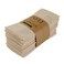 INFEI Solid Color Blended Fabric Thin Dinner Cloth Napkins Set of 12 40 x 40 cm for Events Home Use Beige