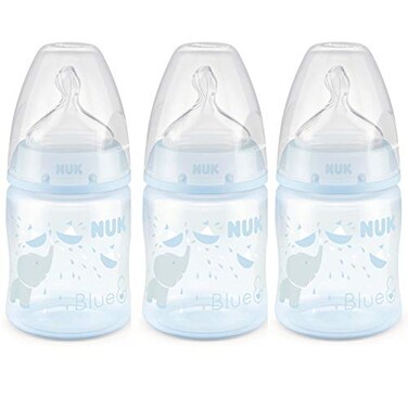 NUK Smooth Flow AntiColic BottleBlue Elephant 5 Oz 3 Pack