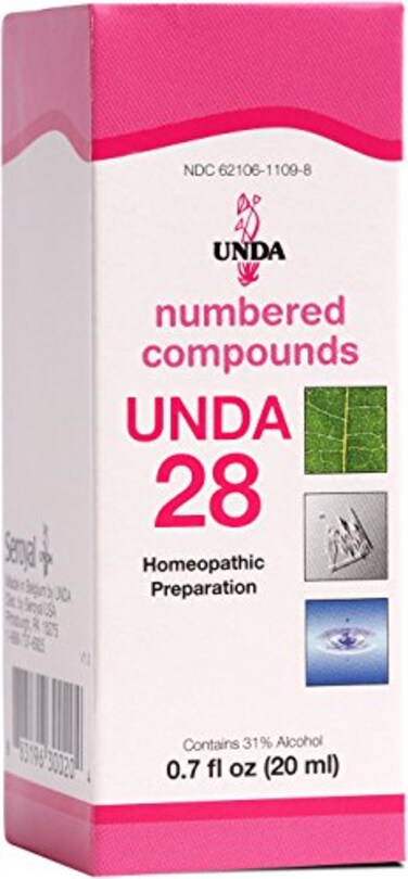 مستحضر المعالجة المثلية UNDA 28، مركبات مرقمة، 0.7 أونصة سائلة