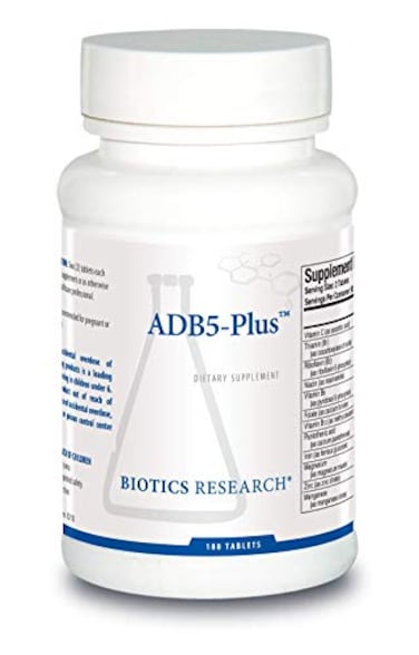 بيوتكس ريسيرش ADB5Plus يدعم صحة وظائف الغدة الكظرية، ويدعم مستويات الكورتيزول، ويعزز الاستجابة الإيجابية للتوتر، ويحافظ على مستويات طاقة صحية. ١٨٠ قرصًا