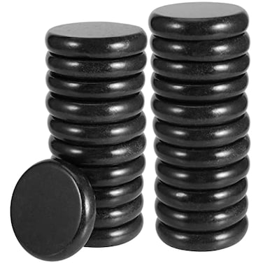 JAPCHET 22 PCS 315 Inch Large Basalt Massage Stones Basalt Hot Rocks Massage Stones for Professional or Home Spa Relaxing Massage Therapy