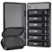 PULIV Weekly Pill Organizer with Large Capacity Dual Protection Black
