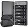 PULIV Weekly Pill Organizer with Large Capacity Dual Protection Black