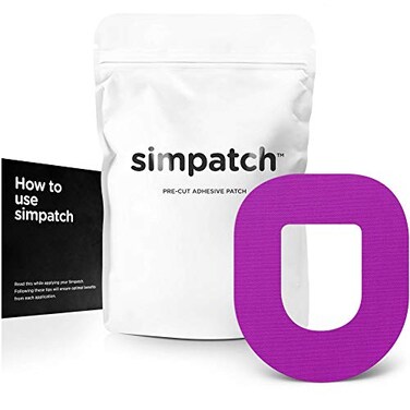 لاصقة SIMPATCH لأجهزة OmniPod، عبوة من 25 لاصقة، متوفرة بألوان متعددة، أرجواني
