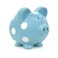 Child to Cherish Ceramic Polka Dot Piggy Bank Blue
