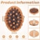 DEBETOOL Wood Therapy Massage Tools 2Pack Wooden Meridian Massage Brush for Cellulite Lymphatic Drainage Massage Brush for Belly Muscle Pain Relief Body Shaping