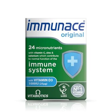 Immunace Vitabiotics Original Advanced Micronutrient and Immune System Support Vitamin C Zinc and Selenium 30 Tablets