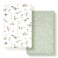 GRSSDER Pack n Play Sheets Fitted 2 Pack Stretchy Ultra Soft Pack and Play Sheets Universal Fitted PortableMini Crib Mattresses Snug and Safe Jersey Crib Sheets for Boys Dinosaurs