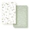 GRSSDER Pack n Play Sheets Fitted 2 Pack Stretchy Ultra Soft Pack and Play Sheets Universal Fitted PortableMini Crib Mattresses Snug and Safe Jersey Crib Sheets for Boys Dinosaurs