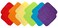 Neat Solutions Solid Knit Terry Washcloth Set Multicolor 12Count