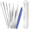 Teenitor 7 Pcs Pimple Popper Tool Kit Surgical Grade Blackhead Remover Tools Ingrown Hair Tweezers Blackhead Extractor Pimple Extractor Black Head Remover