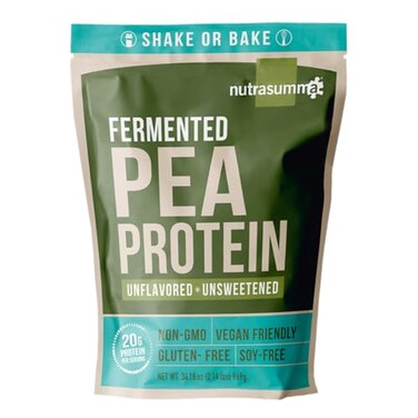 Nutrasumma Pea Protein Powder Unflavored and Unsweetened Sugar Free Vegan 100 Plant Based Non GMO Gluten Free Soy Free 214 LB