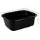 Pekky Plastic Dish Pan Black Washing Basin 14 Quart 4Pack