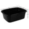 Pekky Plastic Dish Pan Black Washing Basin 14 Quart 4Pack