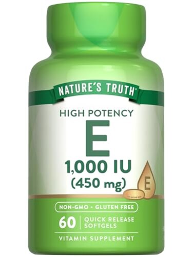 Nature's Truth Natures Truth Vitamin E Softgels 1000 IU 60 Count