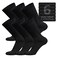 Brooklyn Socks 6 Pairs of Cotton Diabetic NonBinding Neuropathy Crew Socks Black Size 1013