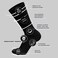 Brooklyn Socks 6 Pairs of Cotton Diabetic NonBinding Neuropathy Crew Socks Black Size 1013