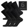 Brooklyn Socks 6 Pairs of Cotton Diabetic NonBinding Neuropathy Crew Socks Black Size 1013