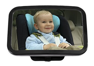 Greenco Rear Facing Back Seat Baby View CAR Mirror Large and Crystal Clear Sharp View Mirror