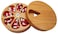 fashciaga Bamboo Wood Daily Weekly Vitamin Medicine Pill Organizer Case BoxKitchen Salt Spice Cellar ContainersEarring Ring Jewelry Storage Decorative Box Large