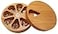 fashciaga Bamboo Wood Daily Weekly Vitamin Medicine Pill Organizer Case BoxKitchen Salt Spice Cellar ContainersEarring Ring Jewelry Storage Decorative Box Large