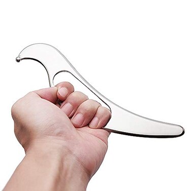 Allshow Guasha Tools Stainless Steel Scraping Massage Tools Muscle Scraper Massage Tools for Soft Tissue Mobilization Therapy and Deep Tissue Muscle Scraping