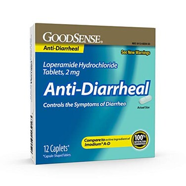 GoodSense Loperamide Hydrochloride Tablets 2 mg AntiDiarrheal 12 Count