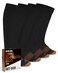 Doctor's Select Doctors Select Copper Plus Size Compression Socks Wide Calf 2 Pairs 2030mmHg Extra Wide Calf Compression Sock Women Copper Socks for Swelling Varicose Veins Extra Wide Calf Compression