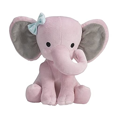 Bedtime Originals Twinkle Toes Pink Elephant Plush Hazel 1 Count Pack of 1
