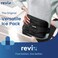REVIX Large Ice Packs Wrap for Hip Knee Leg Shoulder Back Reusable Gel Cold Pack for Injuries Joint and Muscle Discomfort Relief Black