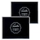 Roucerlin Large Size Craft Ink Stamp Pads Washable Scrapbooking Finger Paint Ink Pad for Kids Craft Pads for Rubber Stamps DIY Cards Paintings Baby Footprint Handprint 2 Black