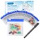 Serfeymi 32 Pcs Pill Pouch Bags for Travel Reusable Plastic Bags 3 x 3 Inches 12 mil Double Sided Translucent Zippered Pill Pouches for Medicine with Slide Lock Writable Label1 Pc Marker Blue