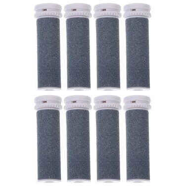 FOMIYES 8Pcs Extra Coarse Replacement Roller Heads for Electric Foot File Callues Remover Tool Compatible with Multiple Brands Easy to Use for Home Foot Care
