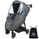 Bebamour Stroller Rain CoverUniversal Stroller AccessoryWaterproofWindproof ProtectionProtect from Dust SnowBaby Travel Weather Shield Dark Grey