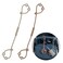 TOPGOMES Toy Safety Straps Silicone Pacifier Clips Sippy Cup Strap Stretchable Adjustable for Strollers High Chair Cribs Hanging Baskets BPA Free 2 Pack SandLight Grey